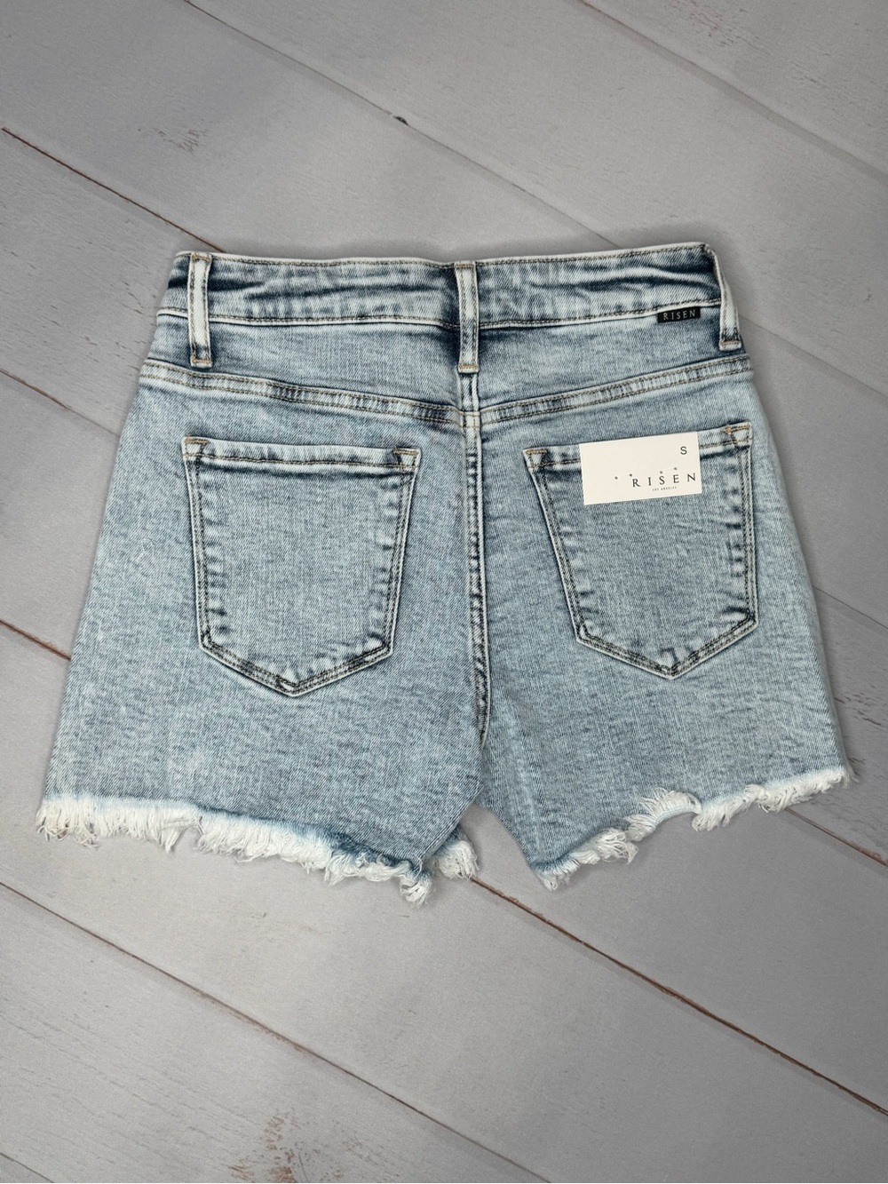 NWT Risen High Rise Rhinestone Embellished Jean Shorts Size Small - Picture 5 of 10